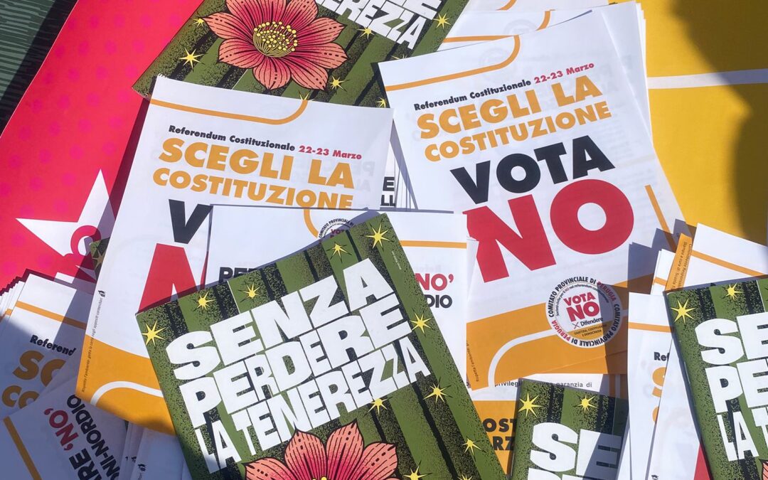 ARCI VOTA NO: la mobilitazione di ARCI Perugia in vista del Referendum Costituzionale del 22 e 23 marzo